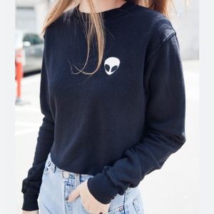 Brandy Melville Nancy Alien Crew Sweatshirt